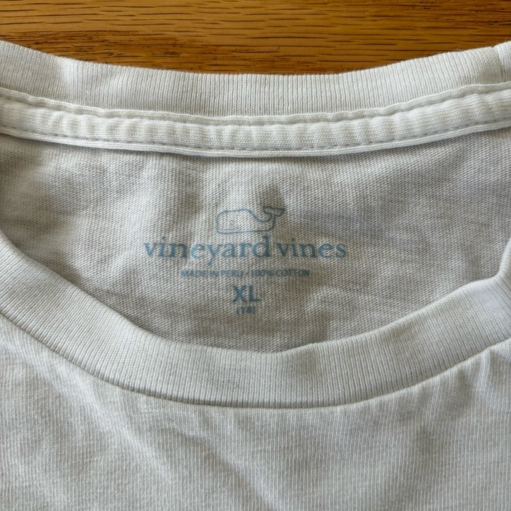 Vineyard Vines White Kids Long Sleeves T-Shirt - size XLāā - Picture 3 of 7